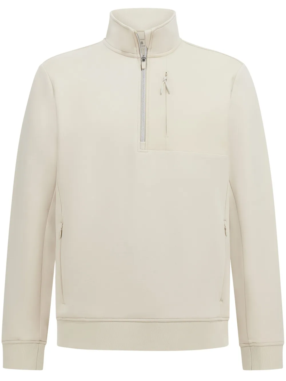 half-zip scuba sweatshirt