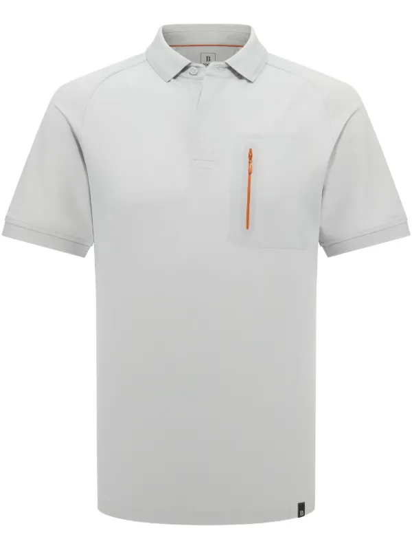 Boggi Milano Cool Jade-Fresh Polo Shirt Grey FARFETCH GE
