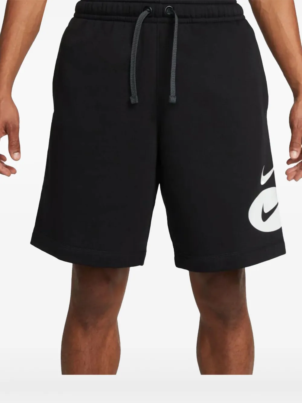 Nike Sportswear Swoosh League "Black/White" fleece shorts - Nero