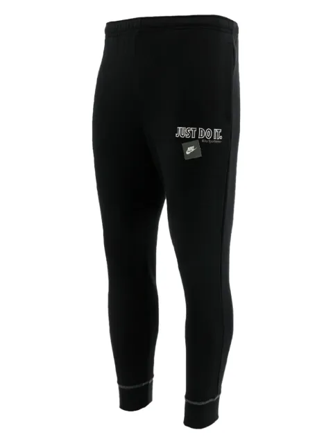 Nike Just Do It "Black/White" fleece track pants
