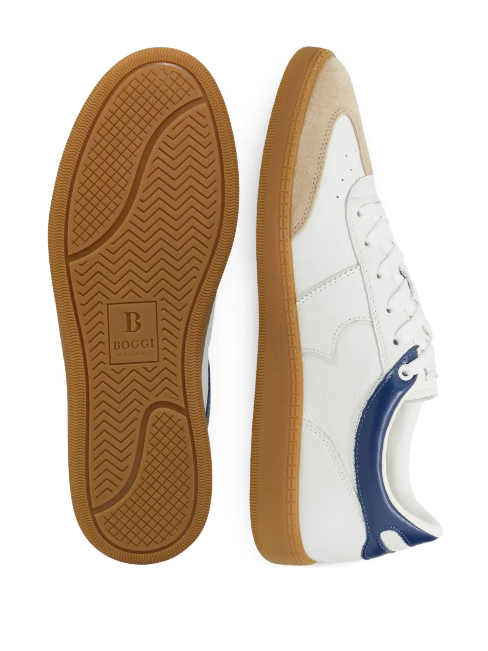 Boggi Milano leather sneakers White