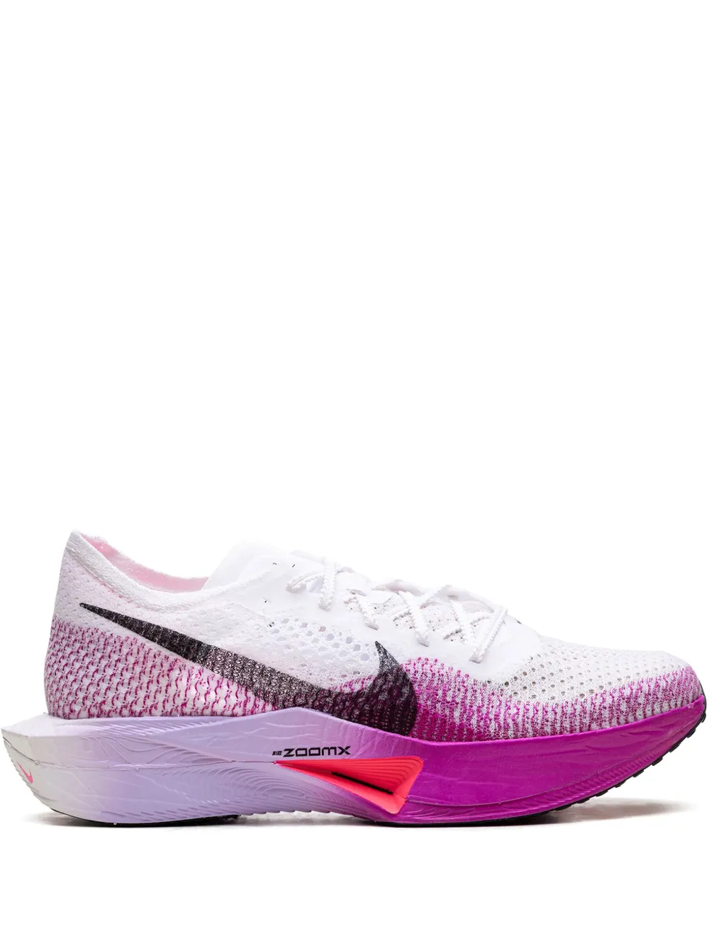 Nike ZoomX Vaporfly Next% 3 " White Vivid Purple Purple Agate Black" sneakers