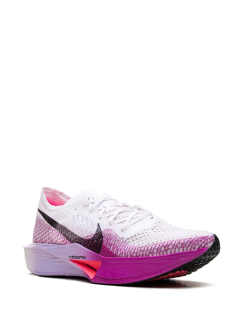 Nike ZoomX Vaporfly Next% 3 " White Vivid Purple Purple Agate Black" sneakers