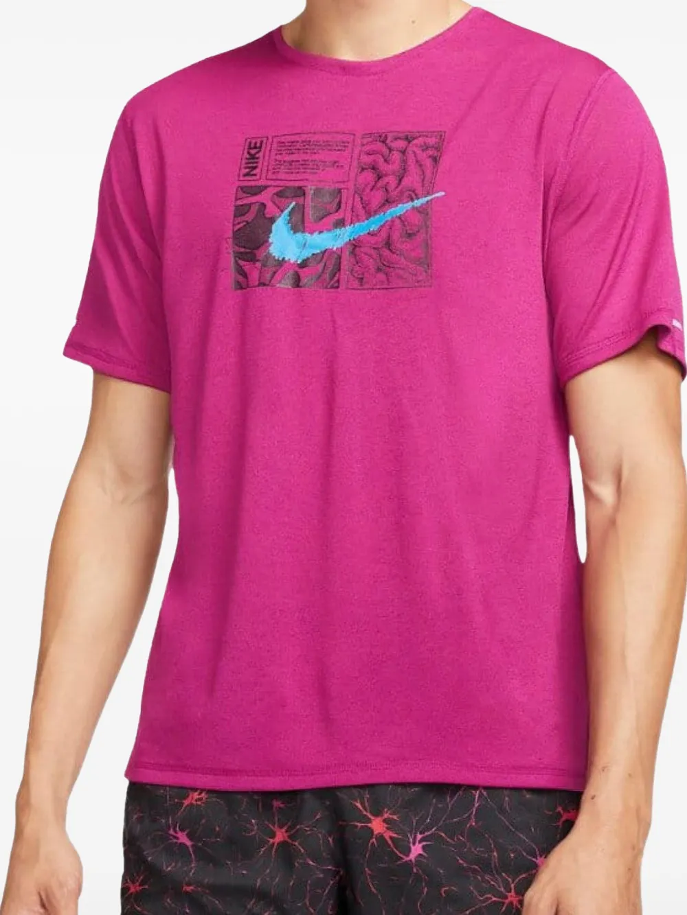 Dri-FIT Miler Dye "Dynamic Berry/Laser Blue" T-shirt