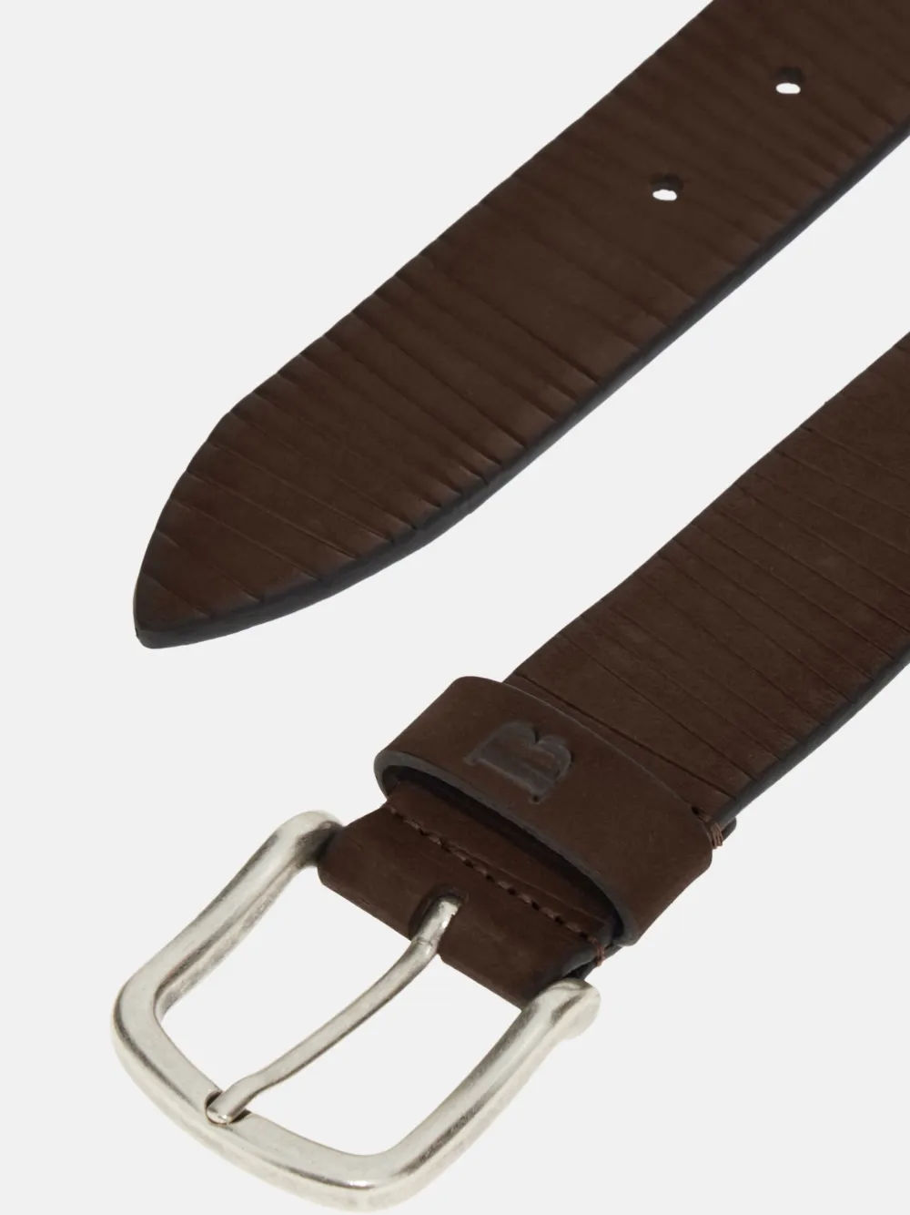 Boggi Milano leather belt - Bruin