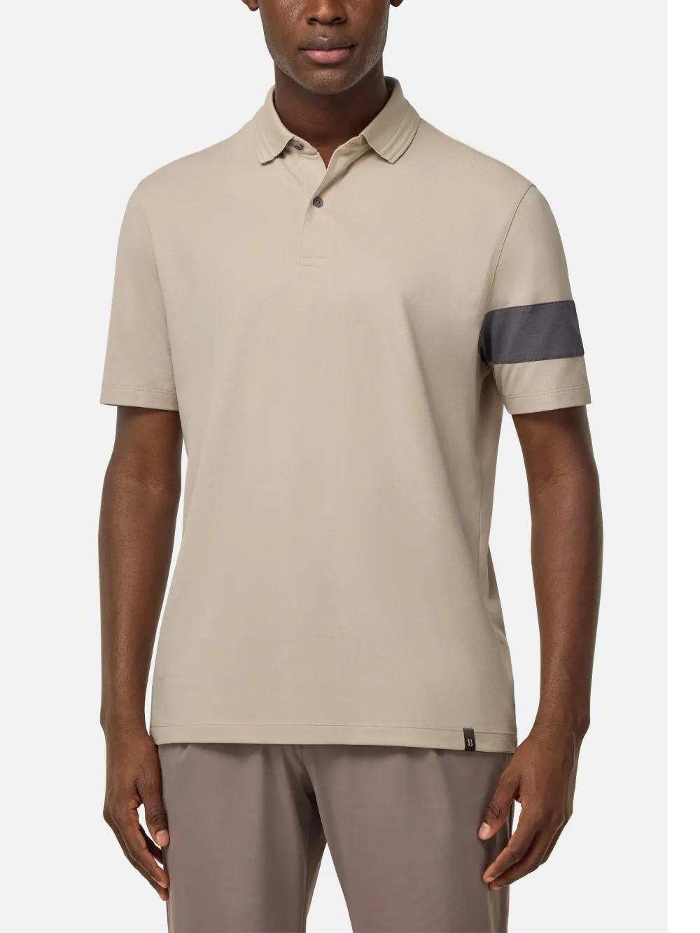 Boggi Milano Piqué poloshirt Beige
