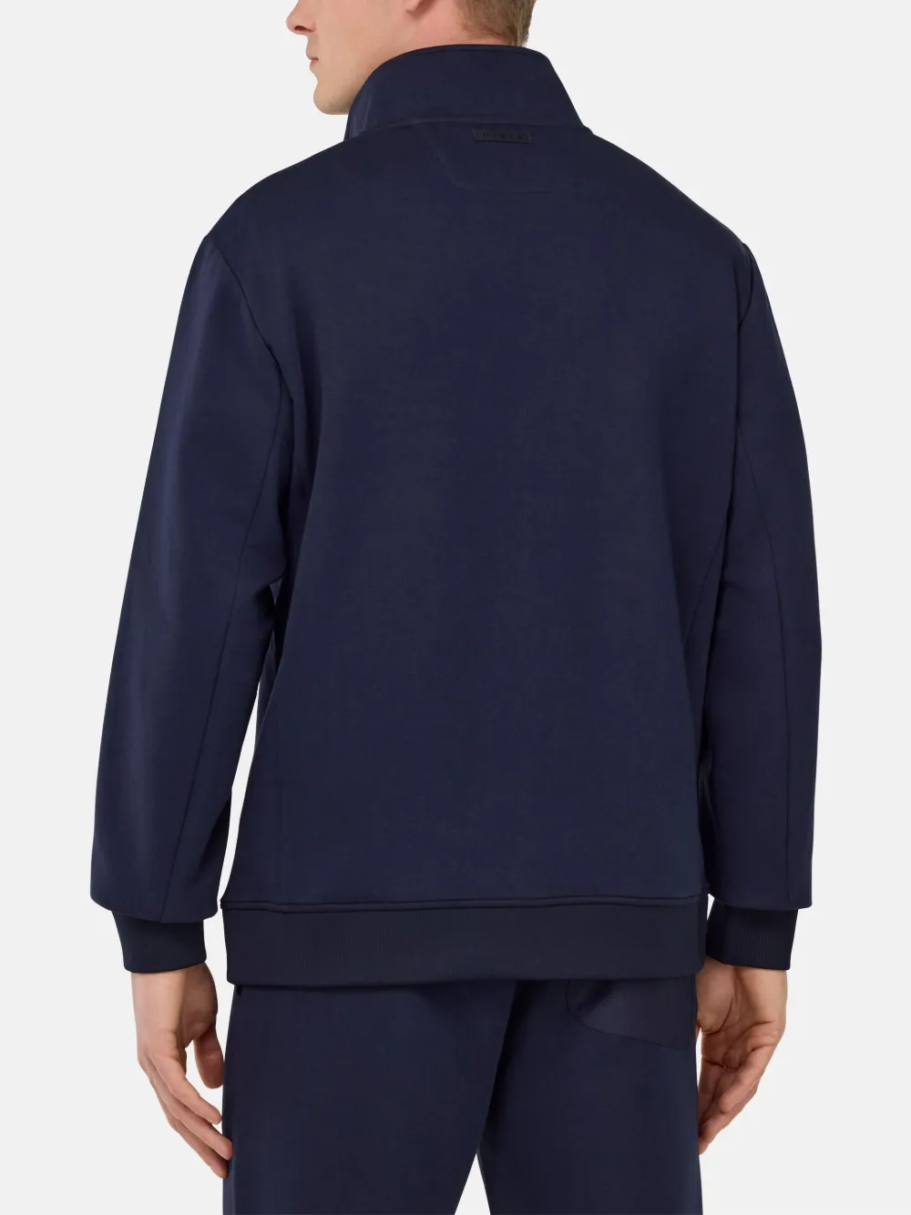 Boggi Milano Sweater met rits Blauw