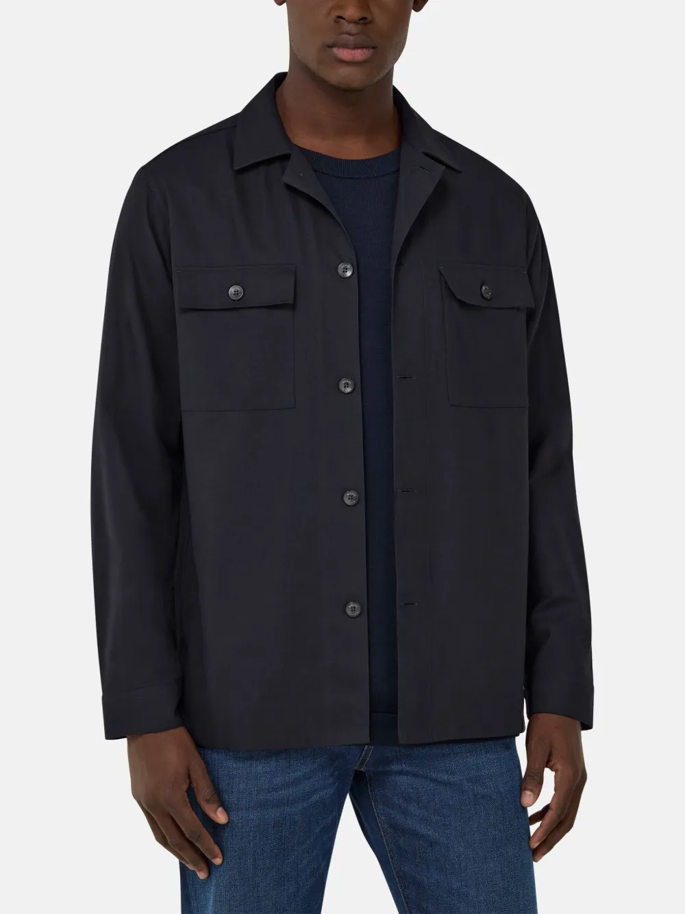 Boggi Milano Katoenen shirtjack Blauw