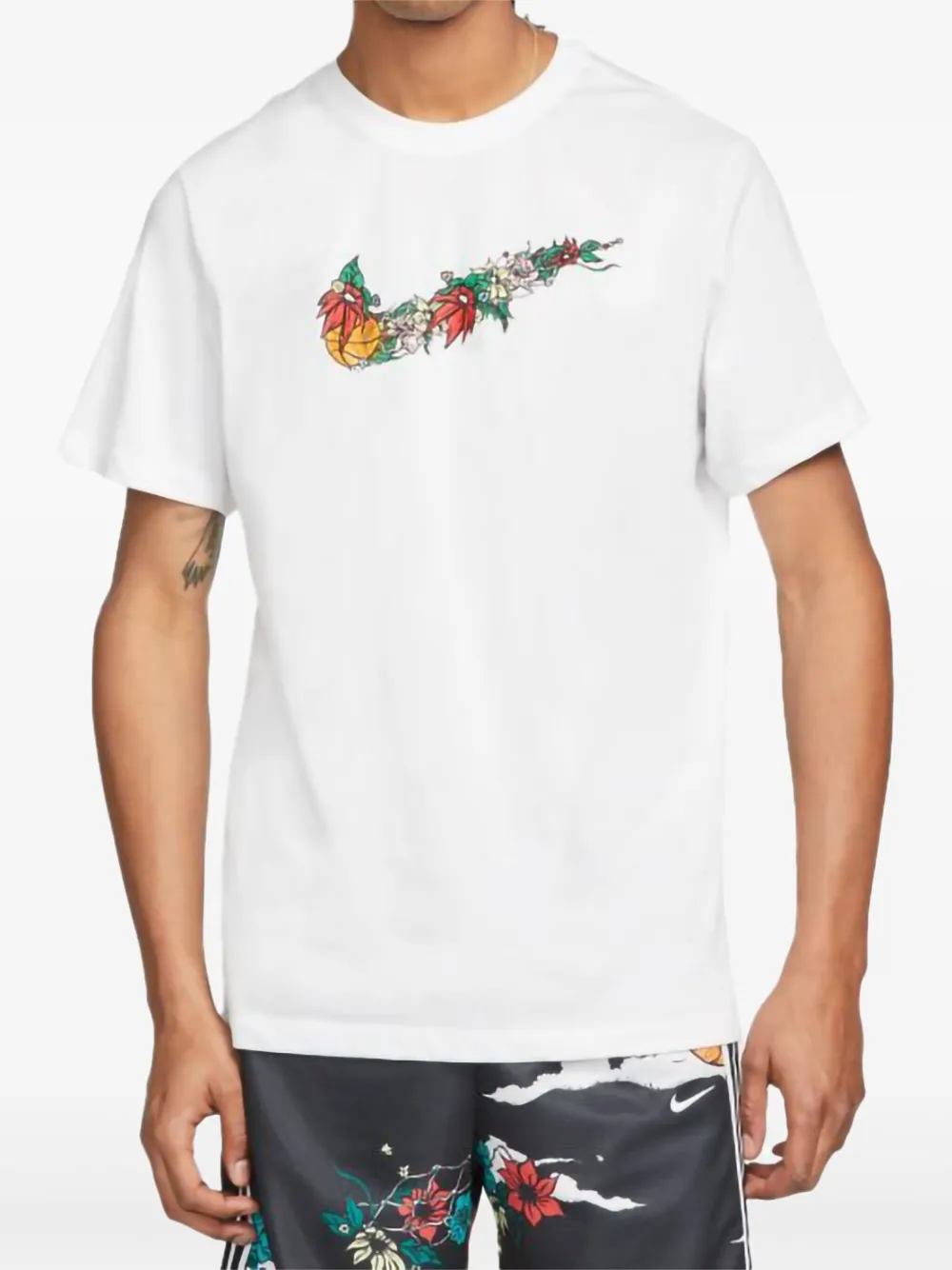 Floral Swoosh "White" T-shirt