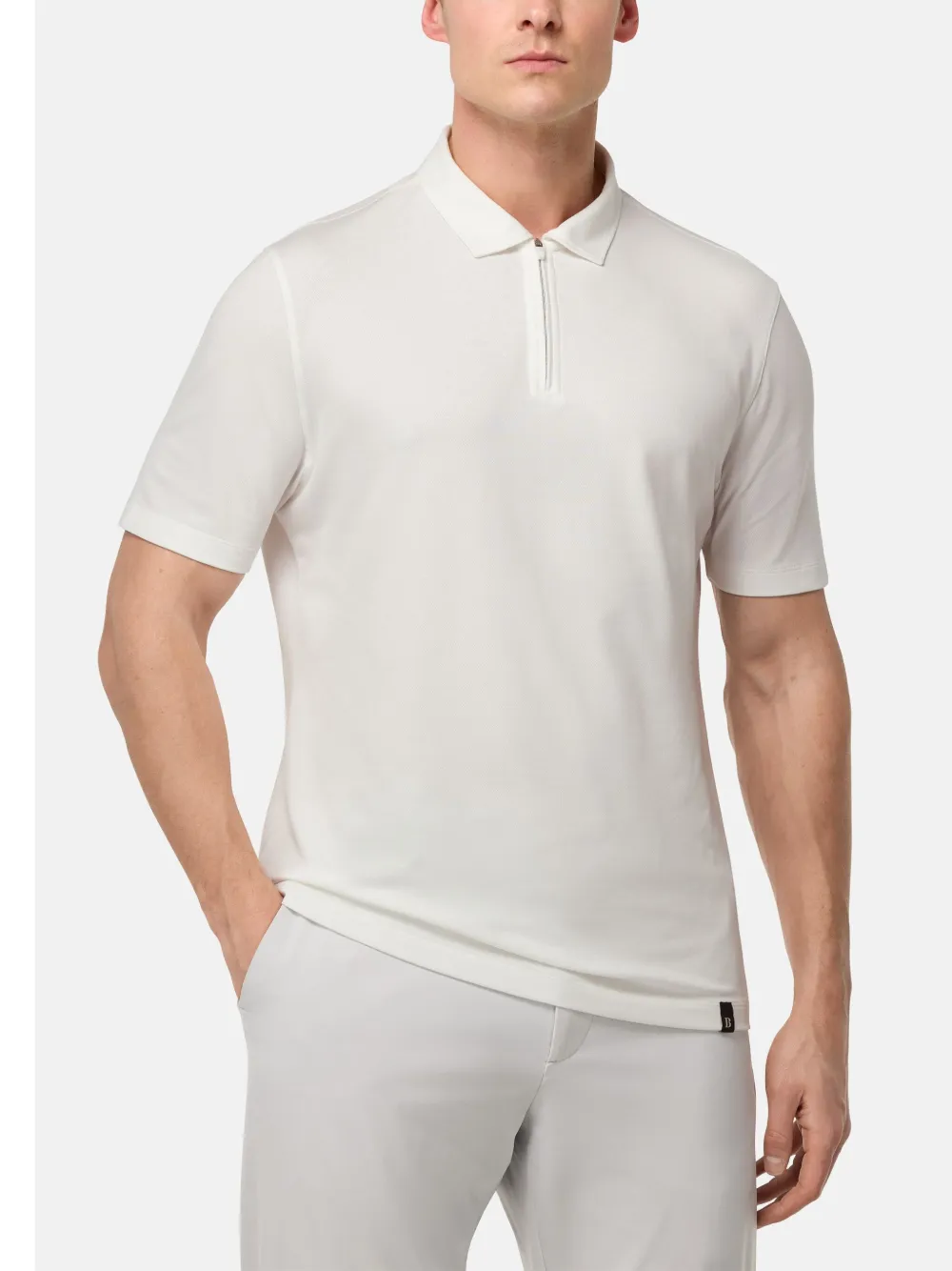 Boggi Milano Piqué poloshirt Wit