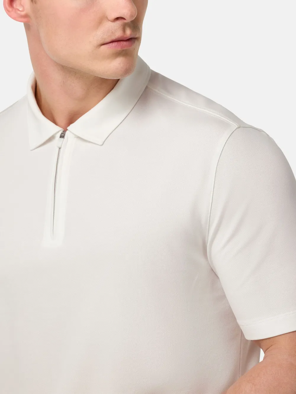 Boggi Milano Piqué poloshirt Wit