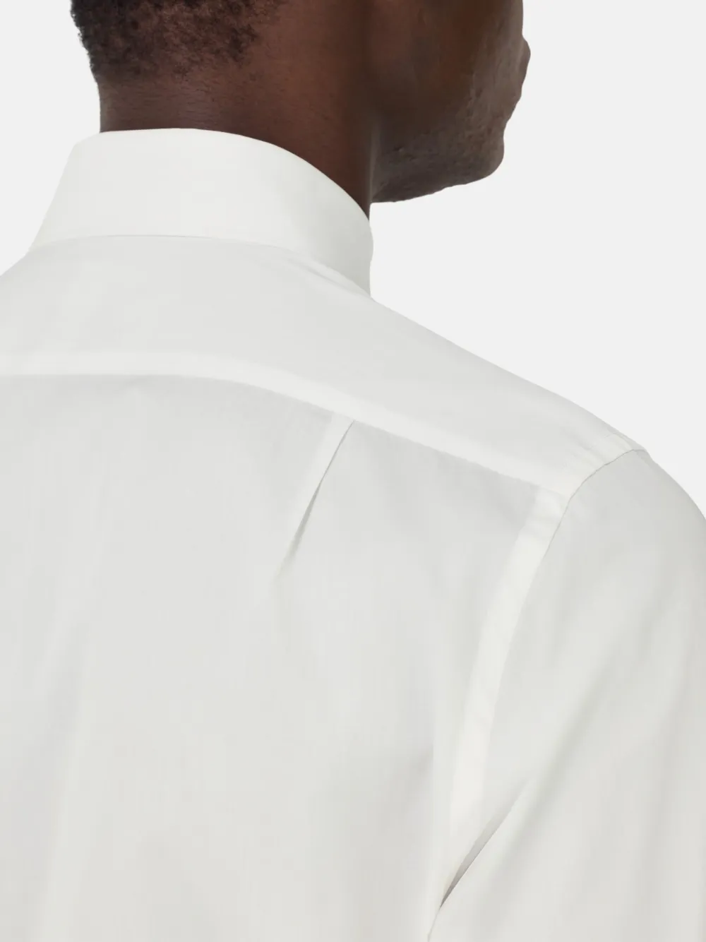 Boggi Milano Regular Fit Cotton Twill Shirt In White