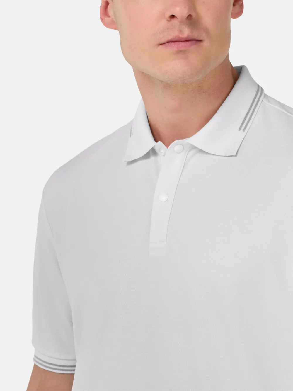 Boggi Milano Jade-Fresh poloshirt Wit