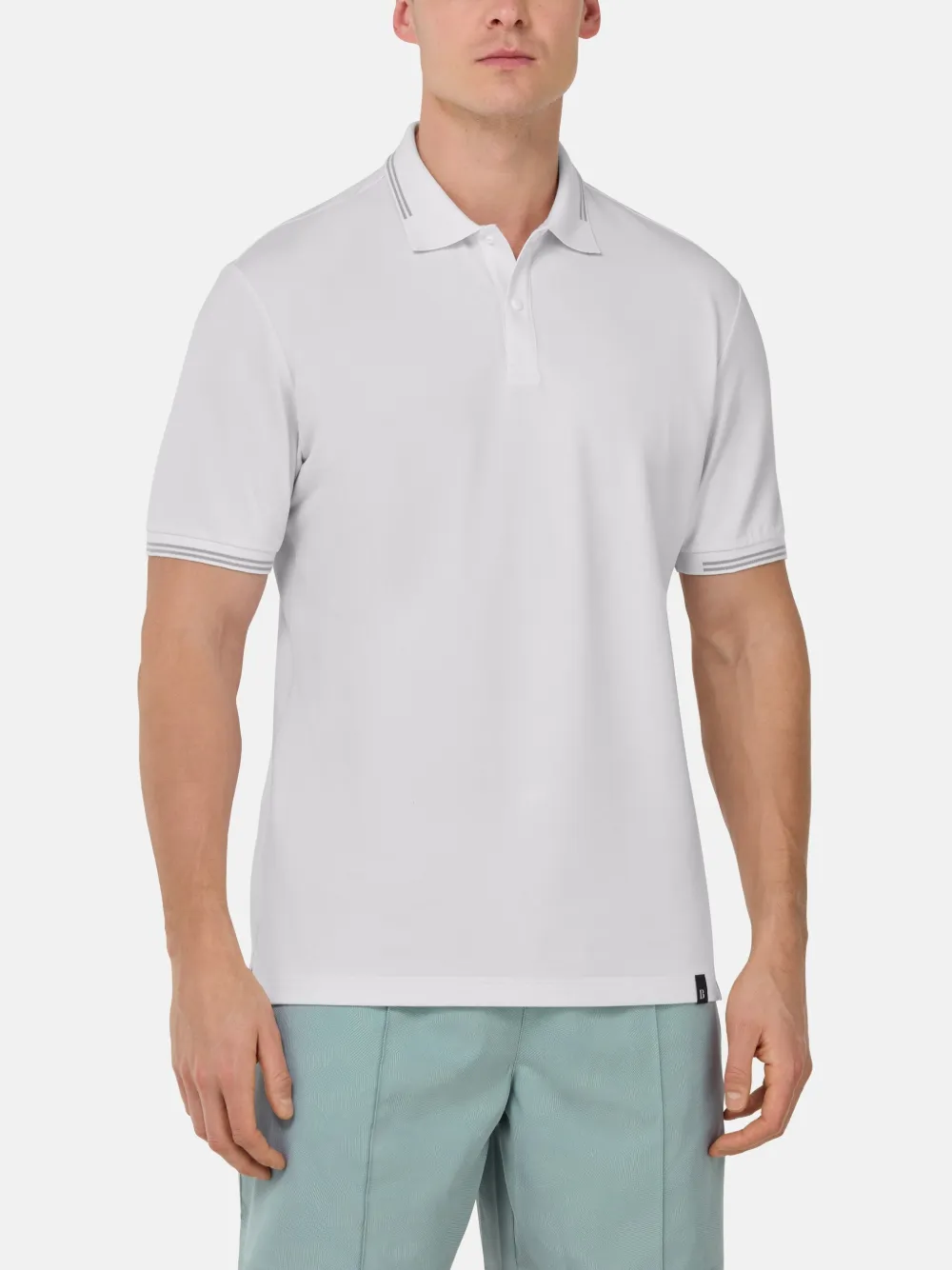Boggi Milano Jade-Fresh poloshirt Wit