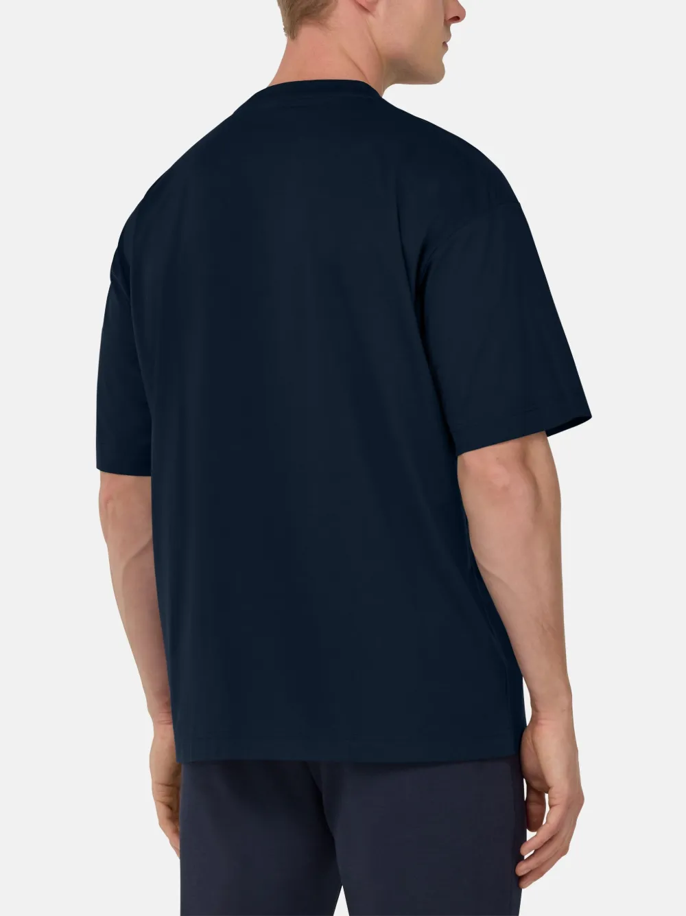 Boggi Milano Jersey T-shirt Blauw