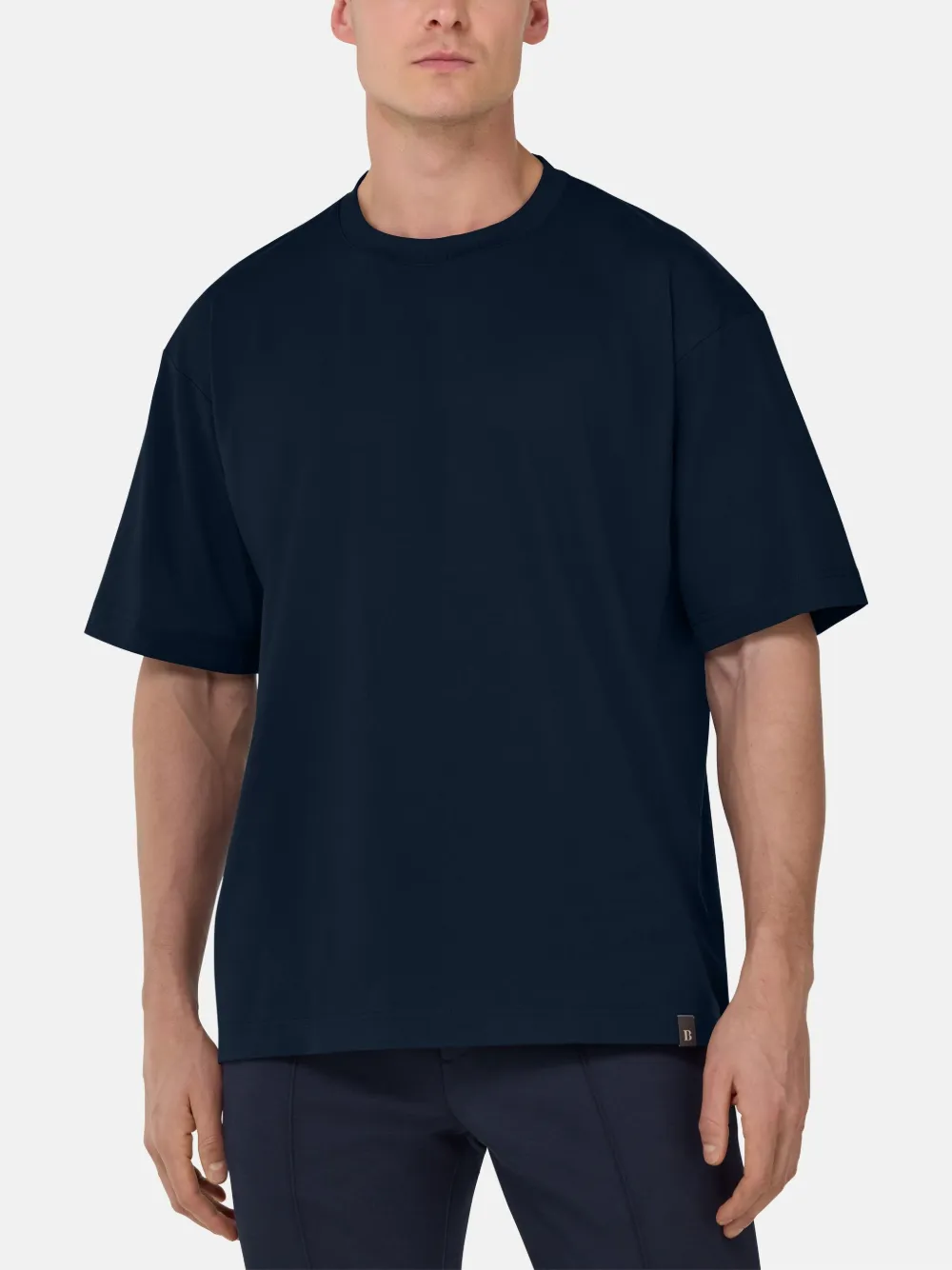 Boggi Milano Jersey T-shirt Blauw