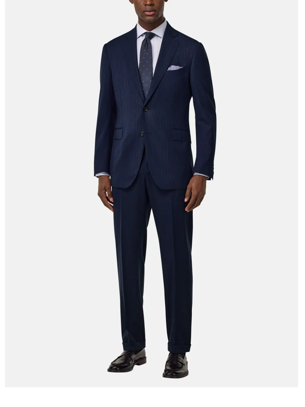 Boggi Milano pinstripe wool suit - Blauw