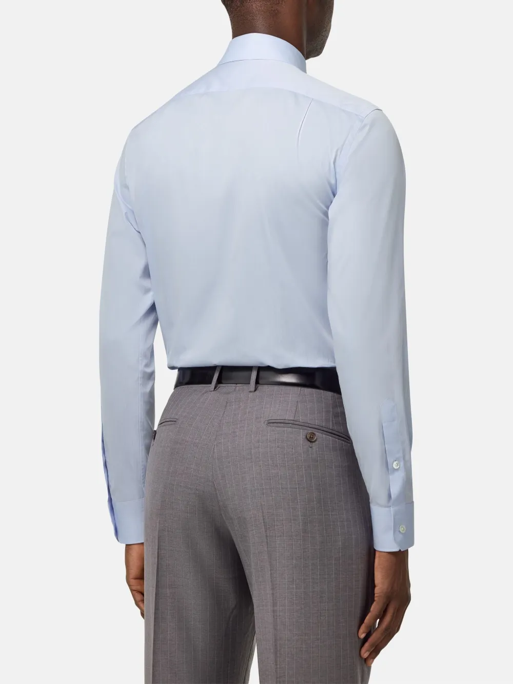 Boggi Milano Popeline overhemd Blauw