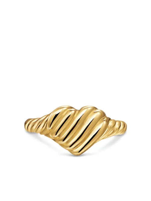 Bague cœur en 18ct à design biseauté - David Yurman - Modalova