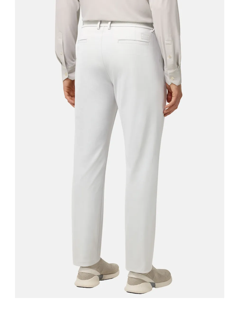 Boggi Milano B-tech stretch broek Wit