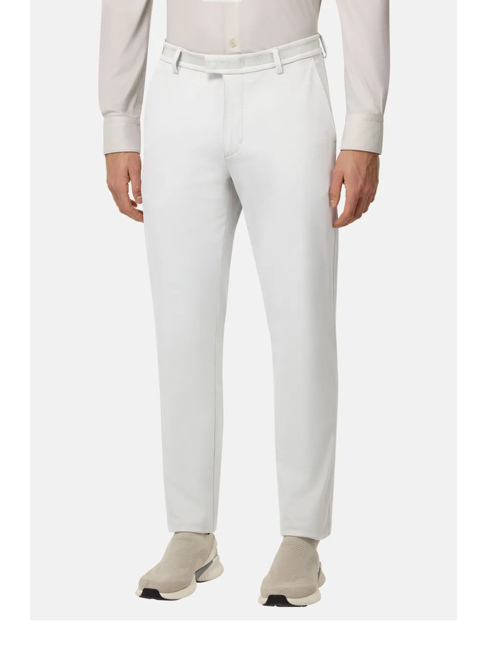 Boggi Milano B-tech stretch broek Wit