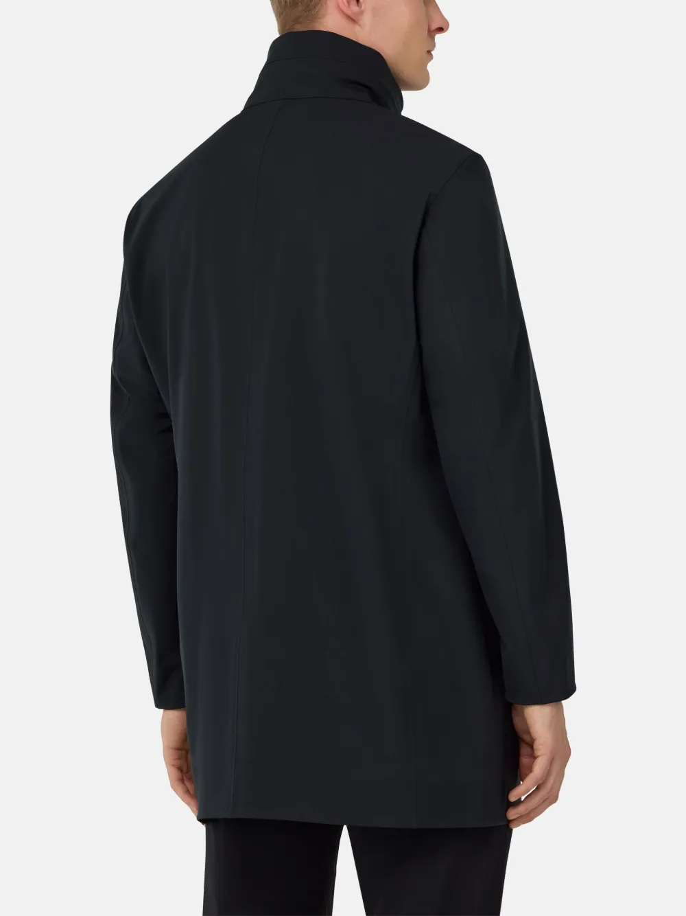 Boggi Milano Technische trenchcoat Zwart