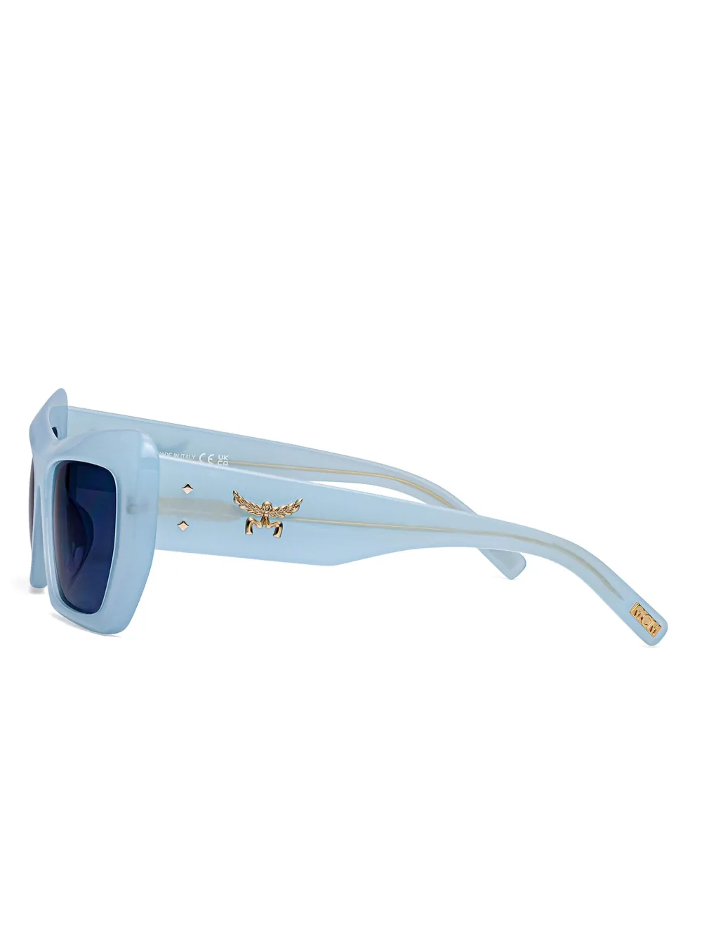 MCM Zonnebril met vierkant montuur Blauw