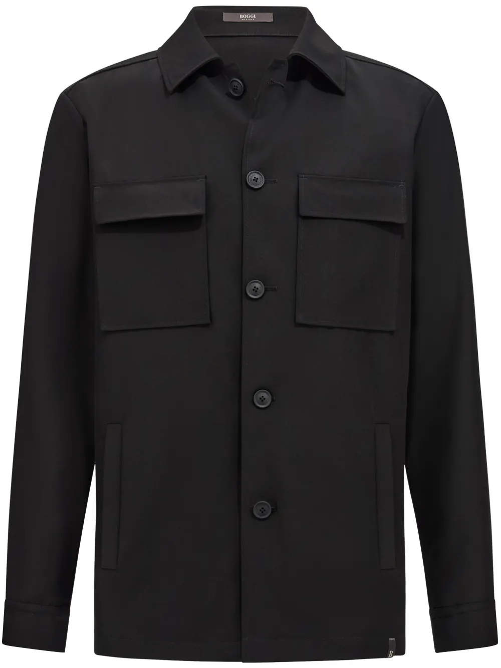 Boggi Milano Link shirtjack Zwart