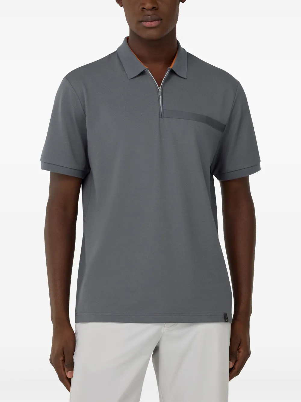 Boggi Milano Piqué poloshirt Grijs