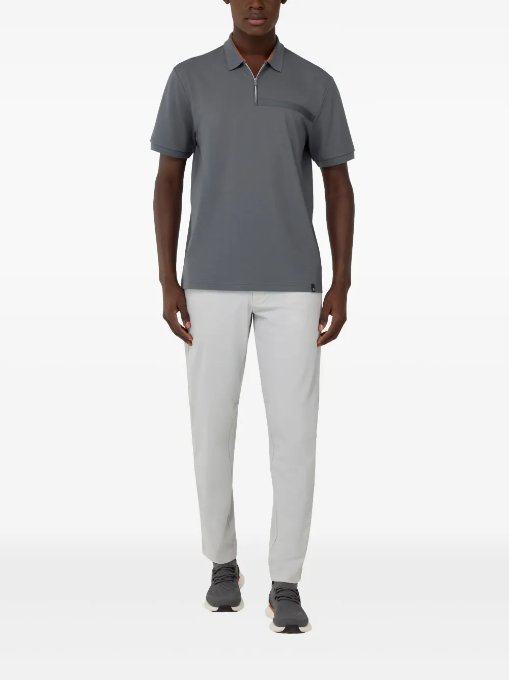 Boggi Milano Piqué poloshirt Grijs