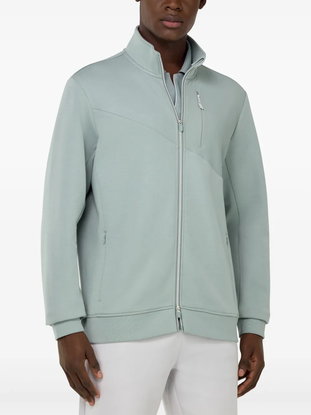 Boggi Milano Sweater met rits Groen