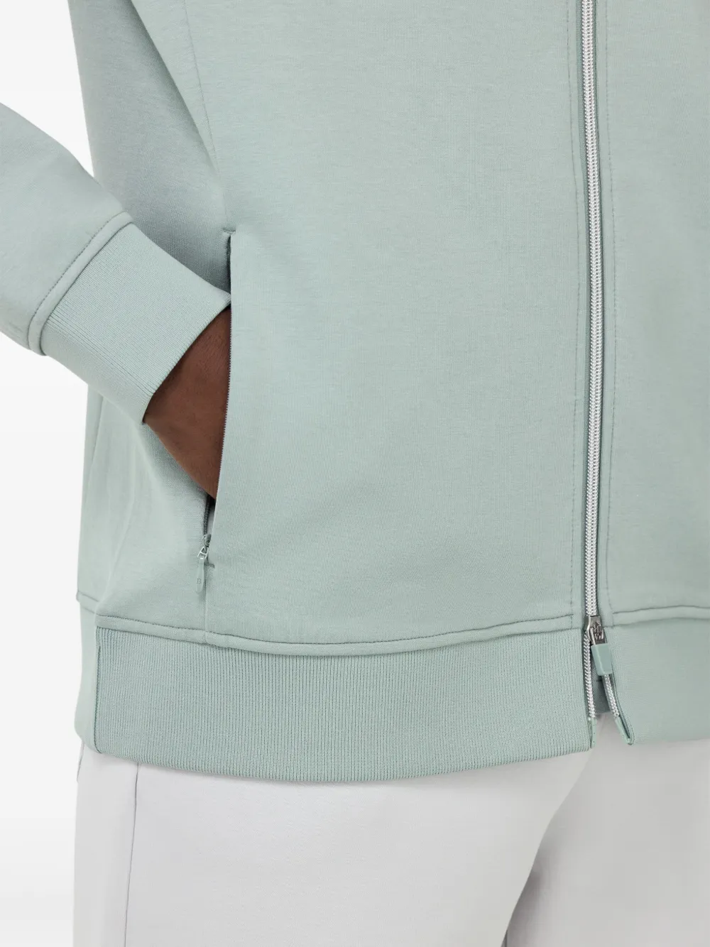 Boggi Milano Sweater met rits Groen