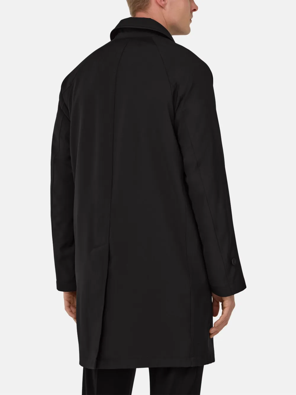 Boggi Milano Pure Travel trenchcoat Zwart