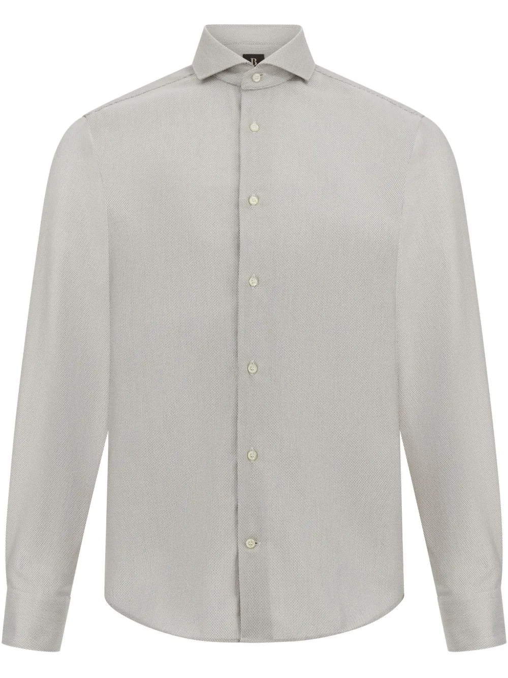 Boggi Milano poplin shirt | Brown | Image 1