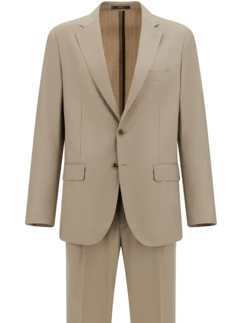 Boggi Milano herringbone wool suit