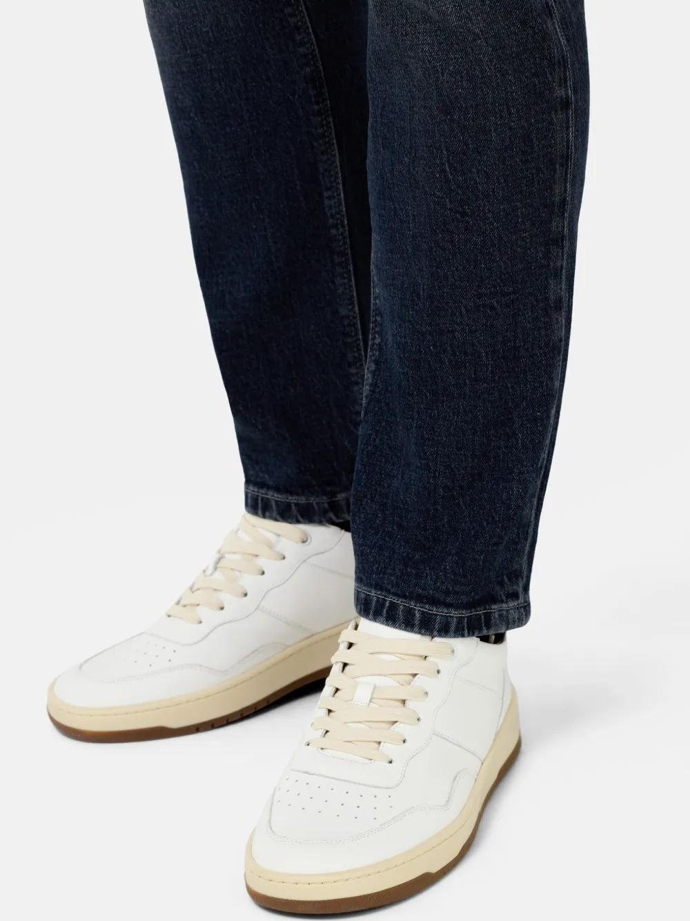 Boggi Milano leather sneakers Neutrals