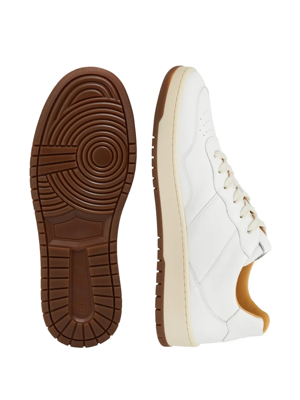 Boggi Milano leather sneakers Neutrals