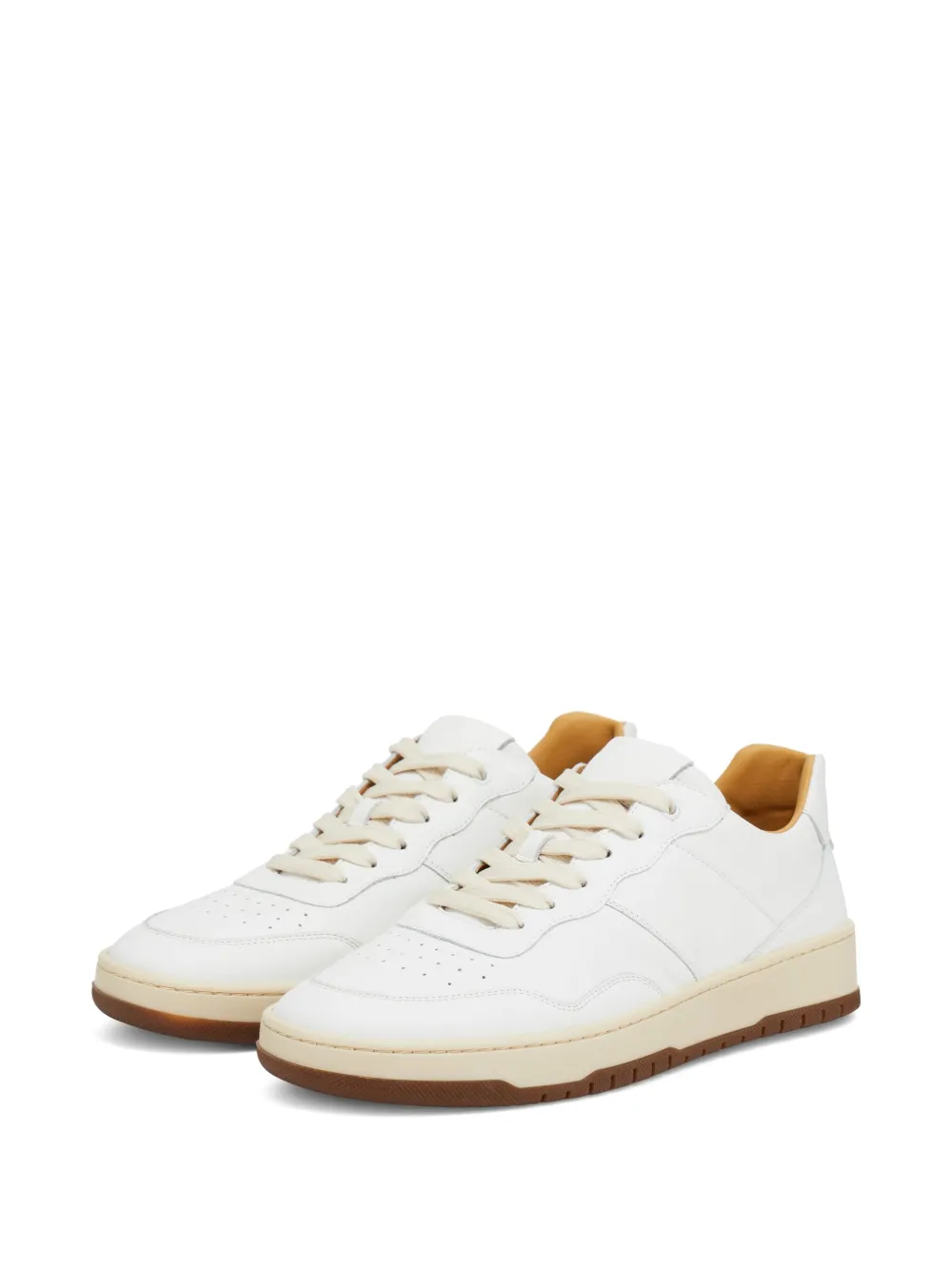 Boggi Milano leather sneakers Neutrals