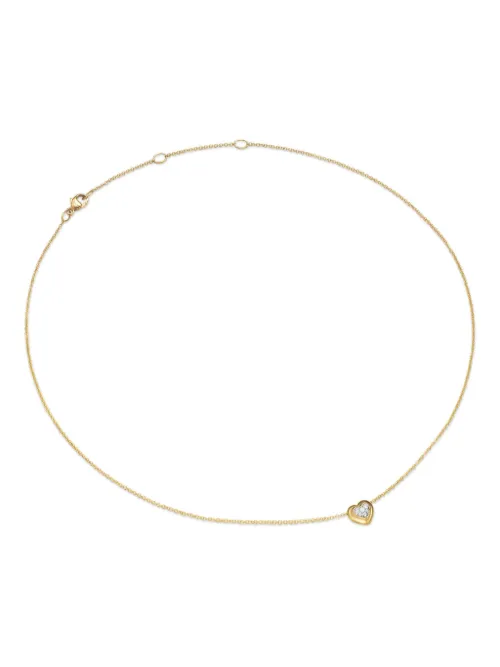 Collier Puffy Heart en 18ct pavé de diamants - David Yurman - Modalova