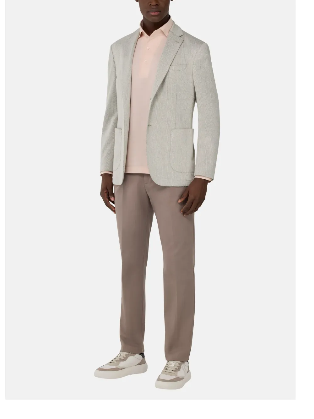 Boggi Milano single-breasted blazer - Beige