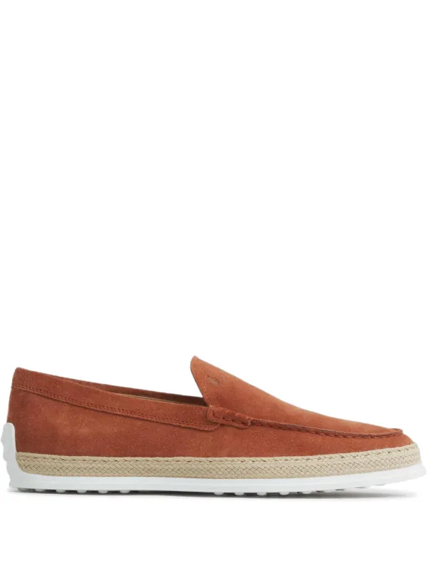 Tod's Suede Loafers | Orange | FARFETCH HK