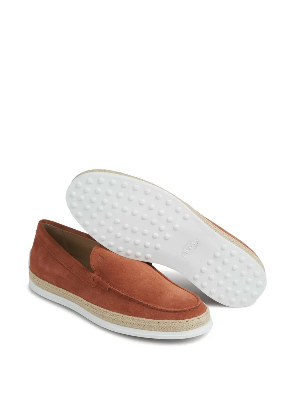 Tod's suede loafers Orange