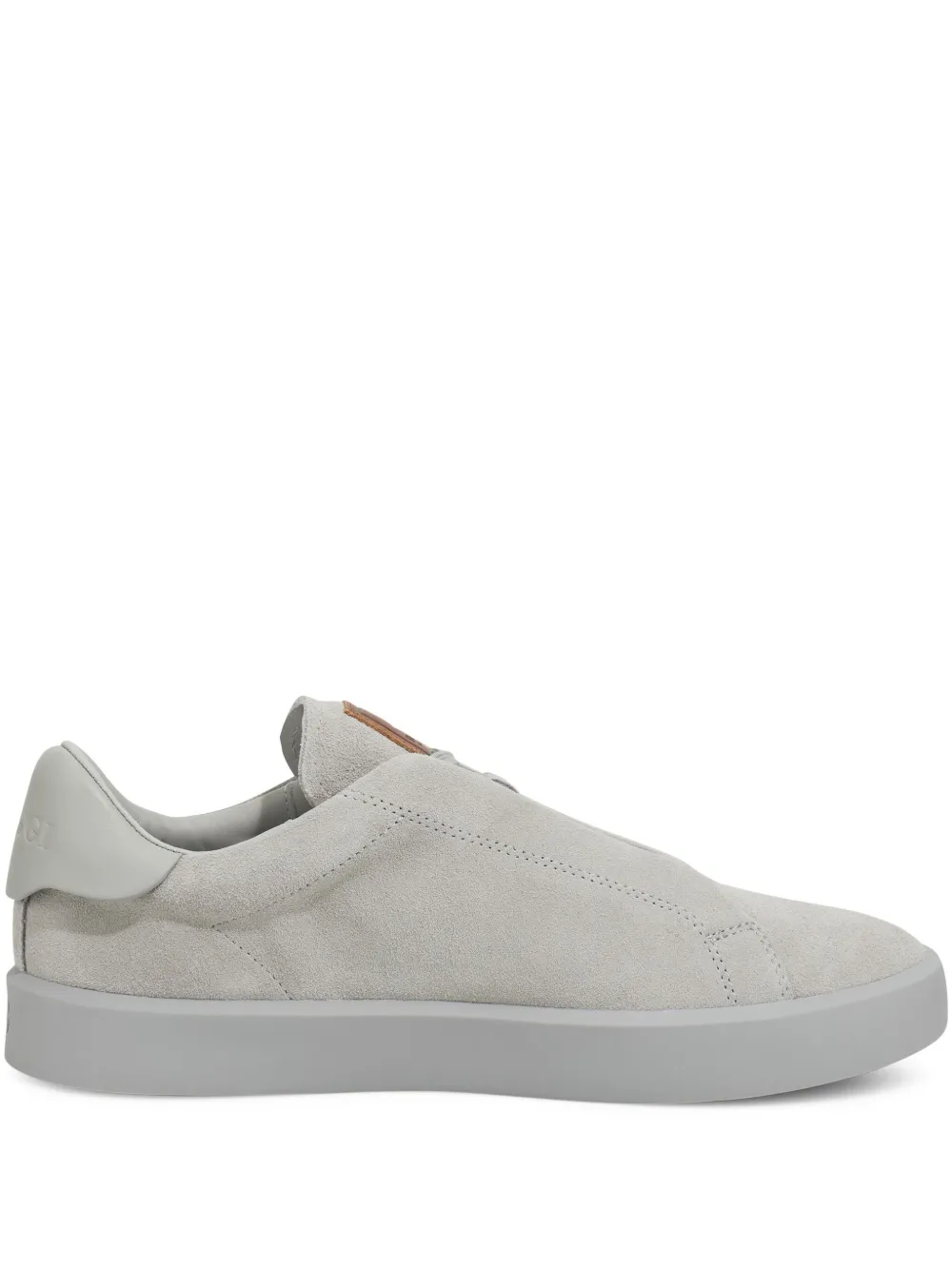Boggi Milano baskets en daim | gris | Image 1