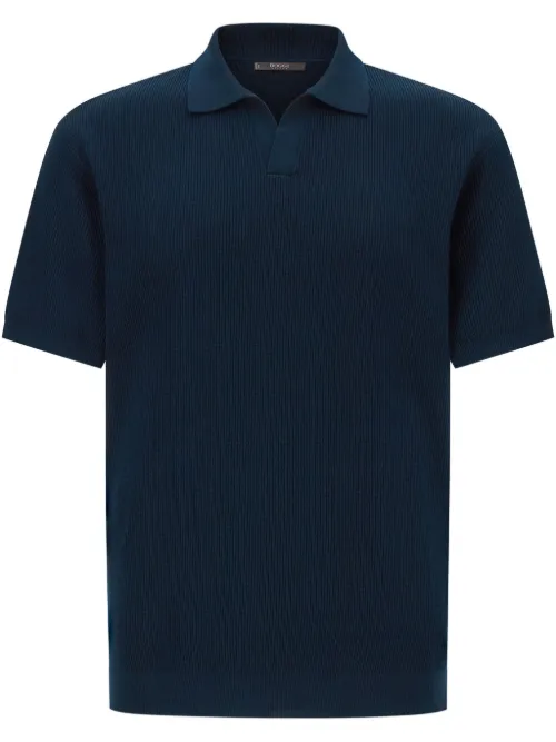 Boggi Milano polo en maille - Bleu - Boggi Milano - Modalova