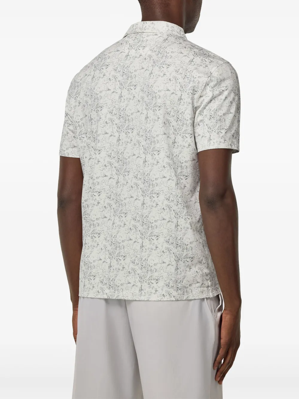 Boggi Milano Poloshirt van katoenblend Grijs