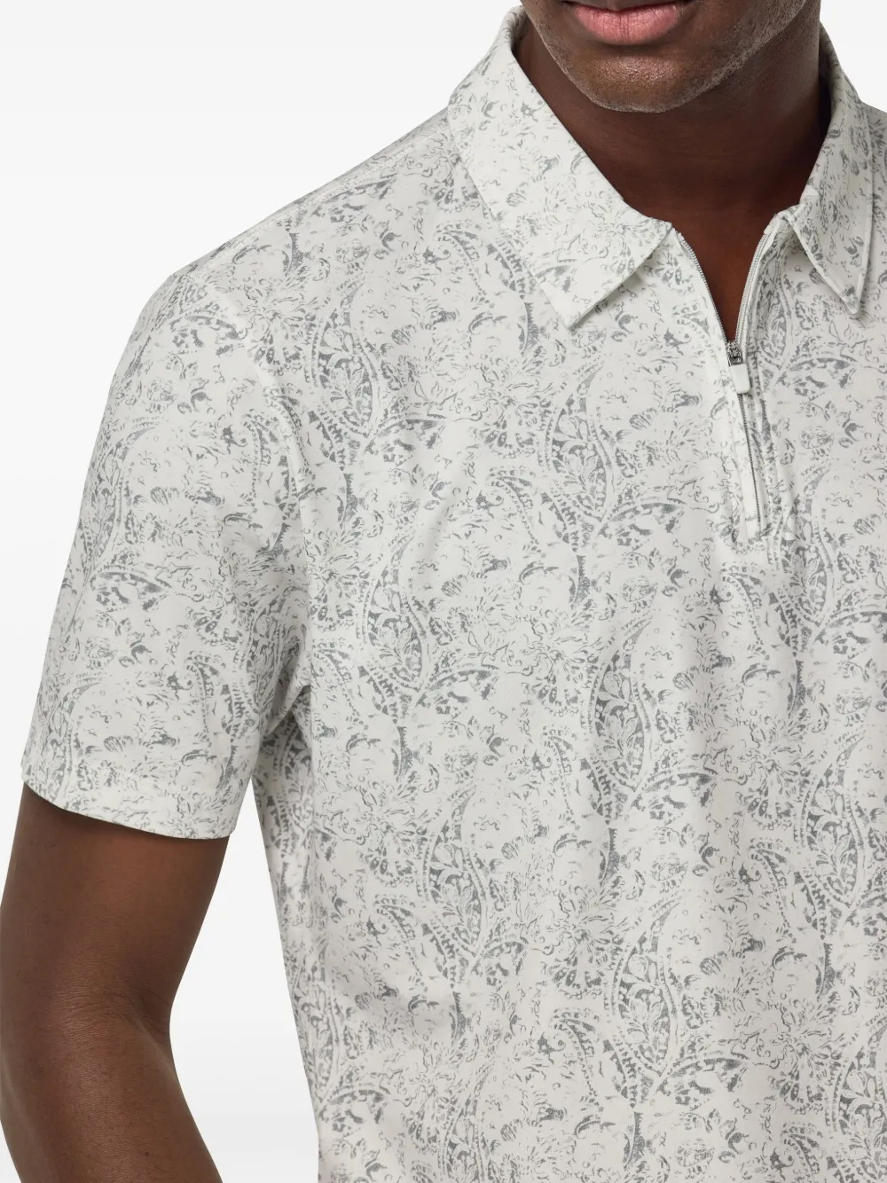 Boggi Milano Poloshirt van katoenblend Grijs