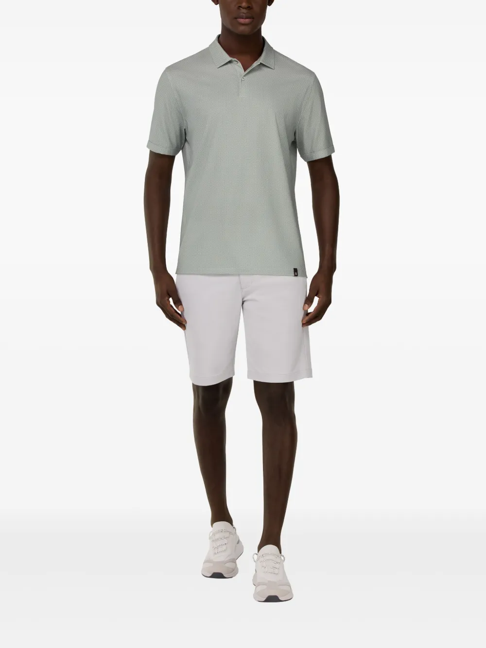 Boggi Milano stretch-cotton polo shirt - Groen