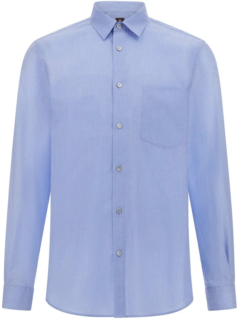 Boggi Milano camisa de popelina con rayas estampadas | azul | Image 1