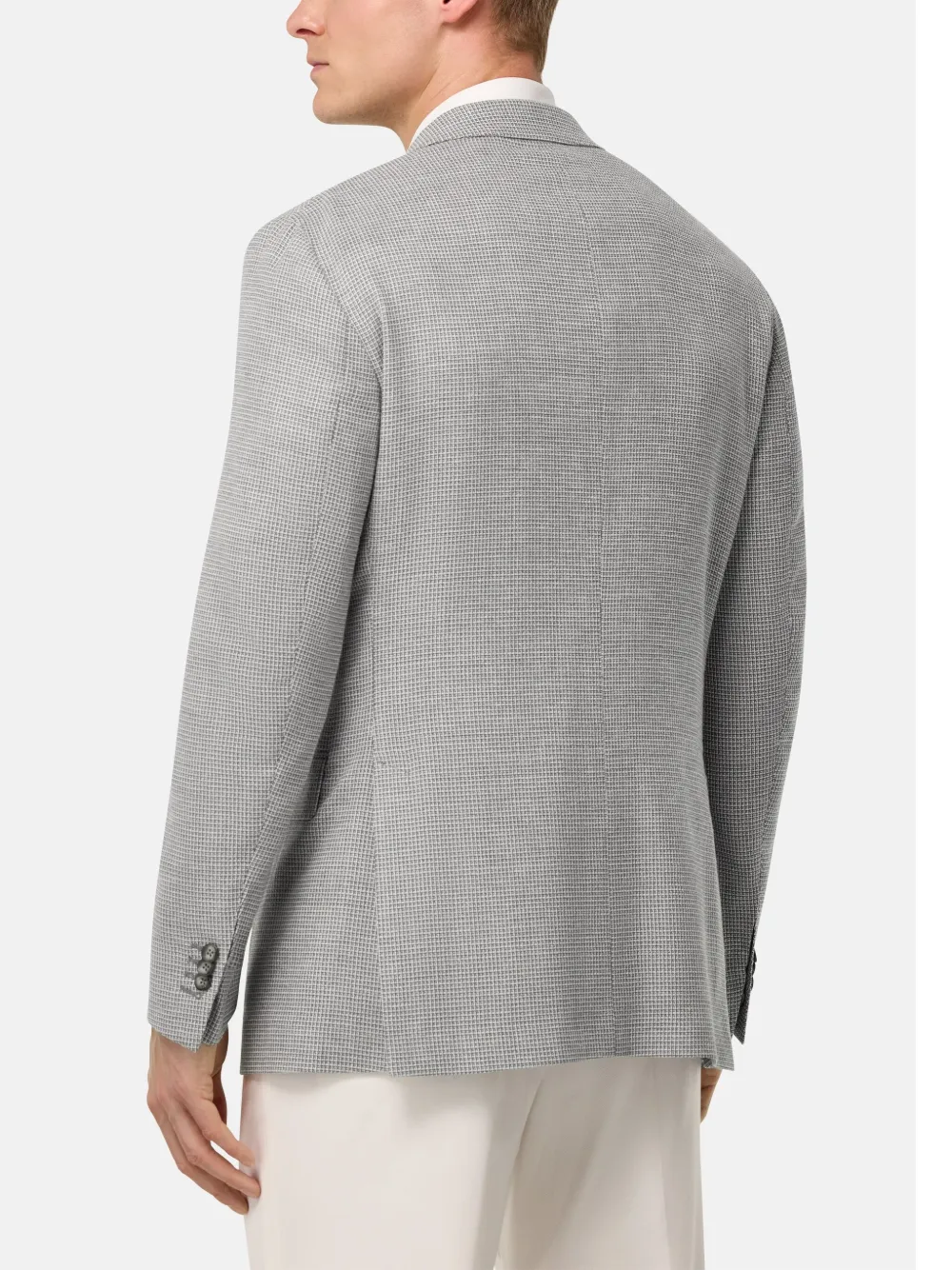 Boggi Milano Blazer van stretch-wol Grijs