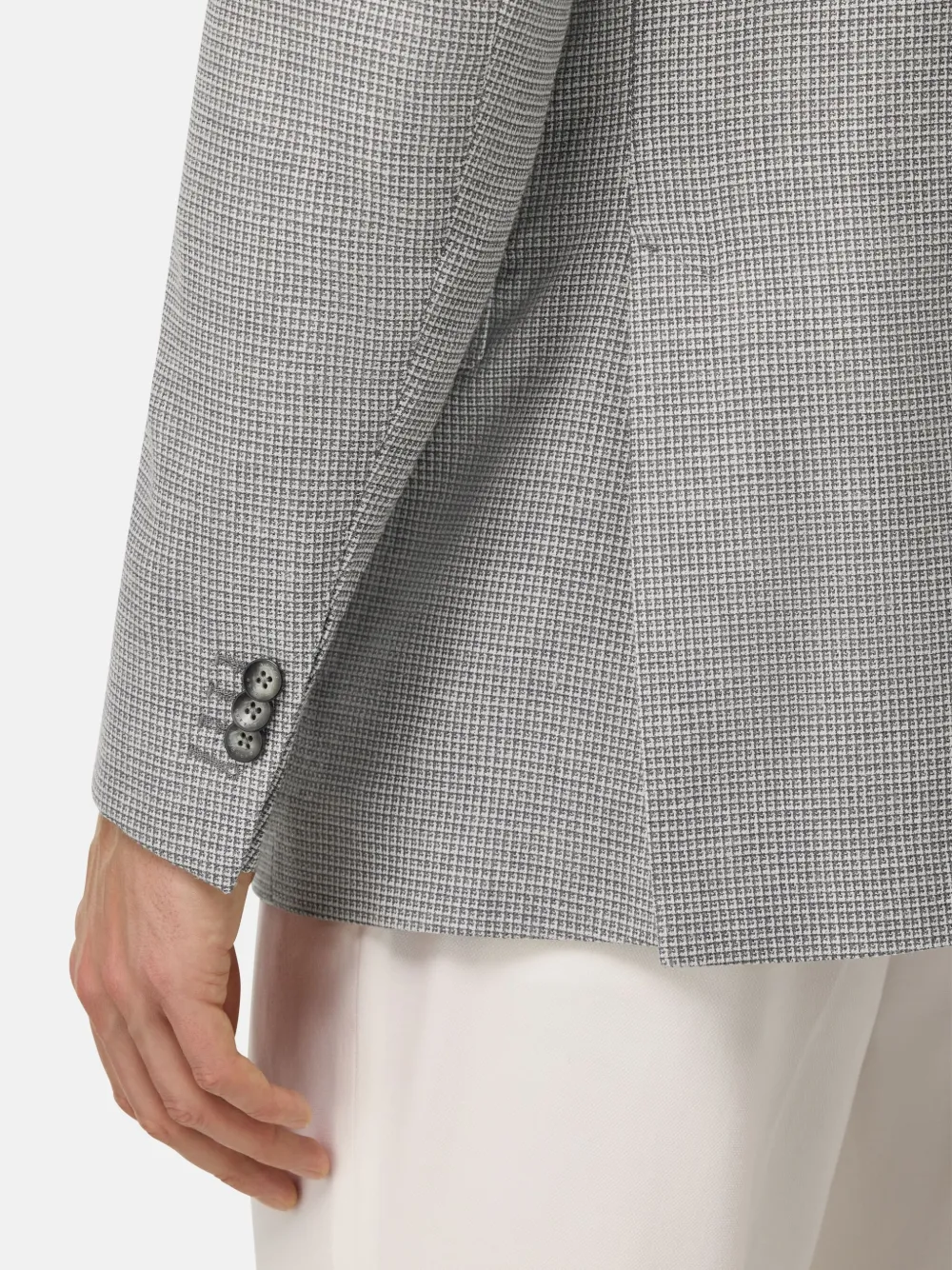 Boggi Milano Blazer van stretch-wol Grijs